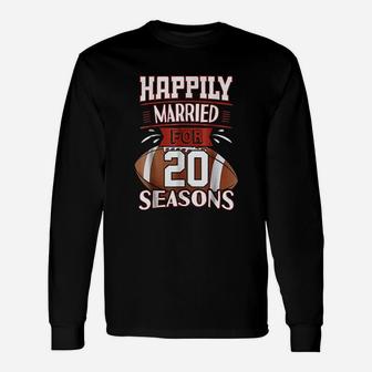 20 Years Marriage 20th Anniversary Idea Long Sleeve T-Shirt - Seseable