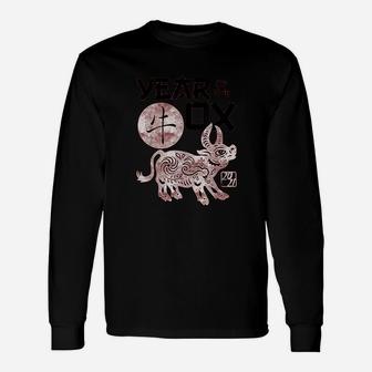 2021 Year Of The Ox Chinese Zodiac Chinese New Year Long Sleeve T-Shirt - Seseable