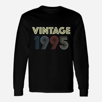 27th 1995 Birthday Vintage Retro 27 Years Old Long Sleeve T-Shirt - Seseable