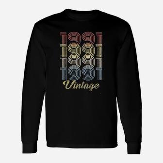 30th Birthday Birthday 1991 Vintage Long Sleeve T-Shirt - Seseable