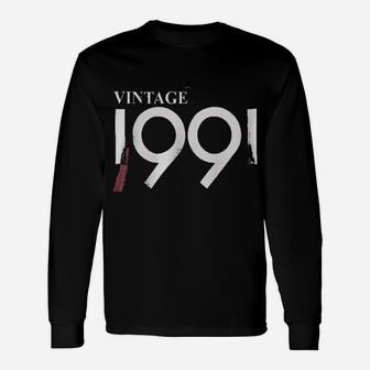30th Birthday Vintage 1991 Long Sleeve T-Shirt - Seseable
