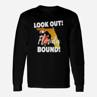 40 Familylook Out I'm Florida Bound Vacation T-shirt Long Sleeve T-Shirt - Seseable