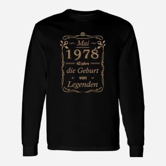 40 Mai-1978-die Geburt Von Legenden Langarmshirts - Seseable