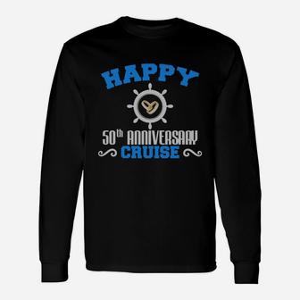 50th Anniversary For Cruise Lover For Couple Long Sleeve T-Shirt - Seseable