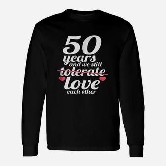 50th Anniversary Golden Wedding Long Sleeve T-Shirt - Seseable