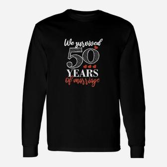 50th Anniversary 50th Wedding Anniversary Long Sleeve T-Shirt - Seseable