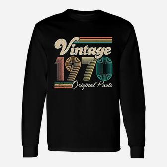 52nd Birthday Vintage 1970 Retro Bday 52 Years Old Long Sleeve T-Shirt - Seseable