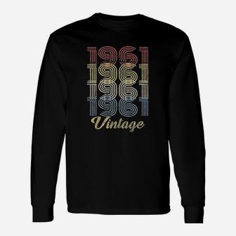60th Birthday 1961 Vintage Long Sleeve T-Shirt - Seseable