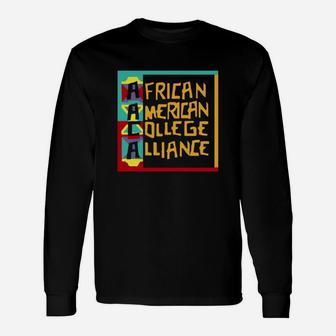 Aaca Luke Cage African American College Alliance Long Sleeve T-Shirt - Seseable