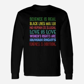 Activist Equality Social Justice Quote Slogan Long Sleeve T-Shirt - Seseable