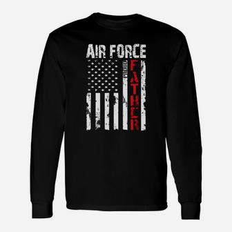 Air Force Father, best christmas gifts for dad Long Sleeve T-Shirt - Seseable
