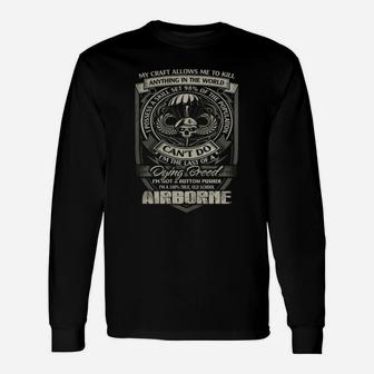 Airborne 82nd Airborne Paratrooper Airborne Para Long Sleeve T-Shirt - Seseable