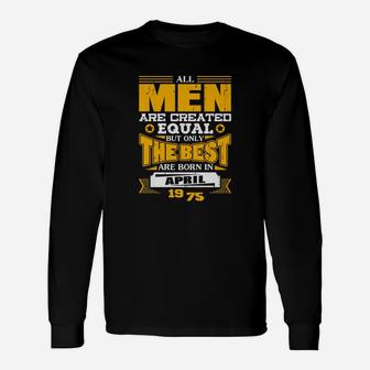 April 1975 Vintage Men Shirt Long Sleeve T-Shirt - Seseable