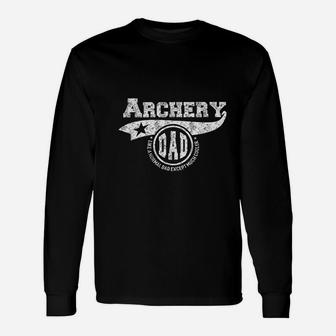 Archery Dad Fathers Day Father Men Long Sleeve T-Shirt - Seseable