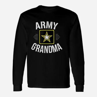 Army Grandma Golden Strar Long Sleeve T-Shirt - Seseable