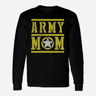 Army Mom Graphic Proud For Mom Long Sleeve T-Shirt - Seseable