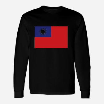 Asian And Middle Eastern National Pride Country Flags Long Sleeve T-Shirt - Seseable