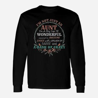 For Aunties And Your Favorite Aunt Crazy Aunt Long Sleeve T-Shirt - Seseable