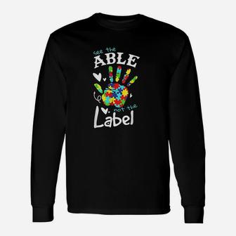 Autism Awareness , Autism , Disability Support Long Sleeve T-Shirt - Seseable
