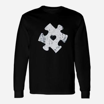 Autism Puzzle For Women Autism Awareness For Her Long Sleeve T-Shirt - Seseable