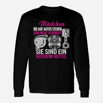 Auto-Motiv Langarmshirts für Frauen - Mädchen & Autos Spruch - Seseable