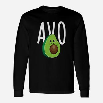 Avocado Avo Vegan Couples Loves Matching Outfit For Couples Long Sleeve T-Shirt - Seseable
