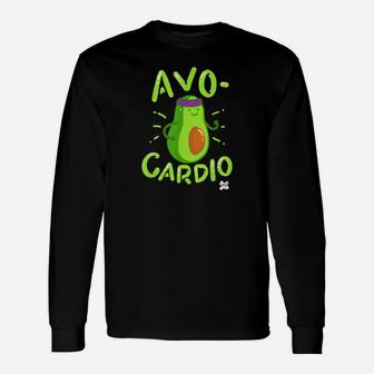 Avocado Gym Lustig Cardio T-Shirt Sport Tshir Langarmshirts - Seseable