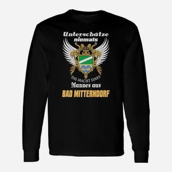 Bad Mitterndorf Stolz Langarmshirts, Adler Motiv & Starker Spruch - Seseable