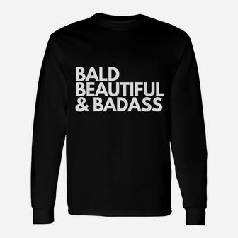 Bald Beautiful For Dads Babies Long Sleeve T-Shirt - Seseable