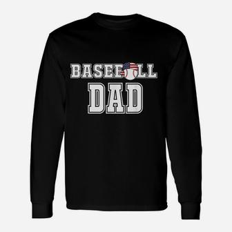 Baseball Dad Jersey For Ball Players Fathers Long Sleeve T-Shirt - Seseable