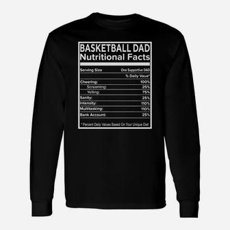 Basketball Dad T-shirt Basketball Dad Nutritional Fact Shirt Black Youth B077xghj14 1 Long Sleeve T-Shirt - Seseable