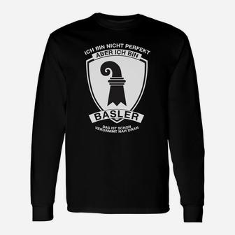 Basler Stolz Schwarzes Langarmshirts, Wappen & Spruch Design - Seseable