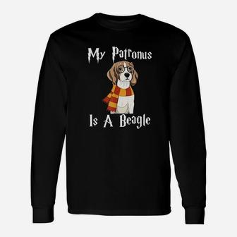 Beagle My Patronus Is A Beagle Long Sleeve T-Shirt - Seseable