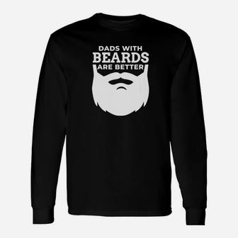 Beard Dad For Bearded Dad Father Long Sleeve T-Shirt - Seseable