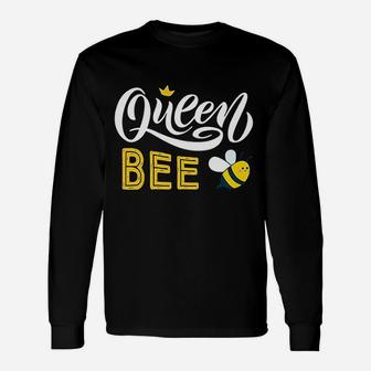 Beekeeper Queen Bee Cute Bees Honey Lover Queen Bee Long Sleeve T-Shirt - Seseable