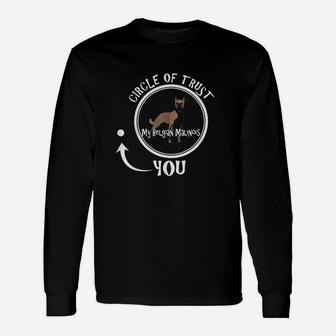 Belgian Malinois Circle Of Trust Malinois Long Sleeve T-Shirt - Seseable