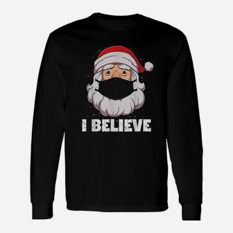 I Believe Santa Christmas Long Sleeve T-Shirt - Seseable