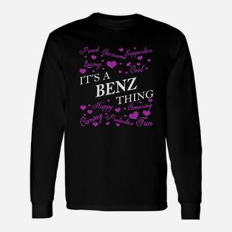 Benz Shirts It's A Benz Thing Name Shirts Long Sleeve T-Shirt - Seseable