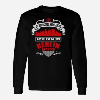 Berlin Stolz Langarmshirts: Skyline & Spruch für Gebürtige Berliner - Seseable