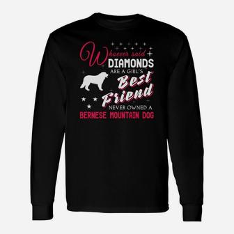 Bernese Mountain Dog For Dog Lovers Long Sleeve T-Shirt - Seseable
