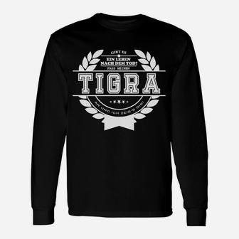 Beschrängelt Tigra Zuschlagen Langarmshirts - Seseable