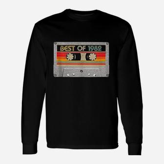 Best Of 1982 39th Birthday Cassette Tape Vintage Long Sleeve T-Shirt - Seseable