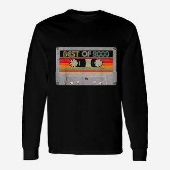 Best Of 2000 21st Birthday Cassette Tape Vintage Long Sleeve T-Shirt - Seseable
