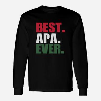 Best Apa Ever Shirt Proud Hungarian Dad Fathers Day Long Sleeve T-Shirt - Seseable