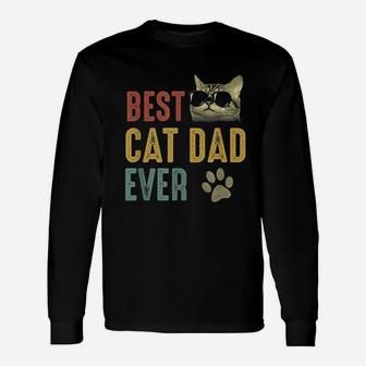 Best Cat Dad Ever Daddy , best christmas gifts for dad Long Sleeve T-Shirt - Seseable