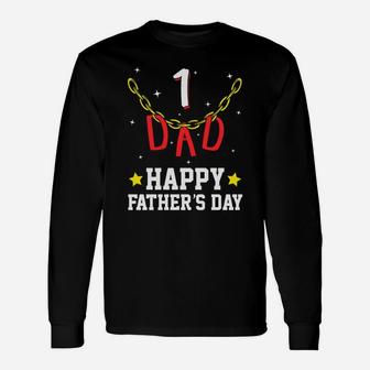 Best Dad Ever Father Daddy Happy Fathers Day Long Sleeve T-Shirt - Seseable