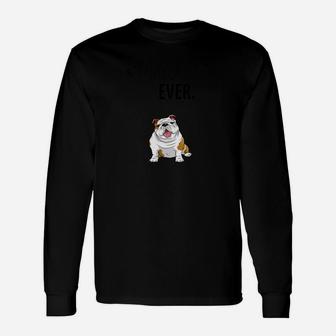 Best Dog Dad Ever English Bulldogs Pups Long Sleeve T-Shirt - Seseable