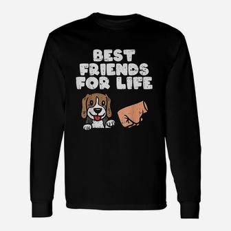 Best Friends For Life Beagle Cute Dog Lover Pet Owner Long Sleeve T-Shirt - Seseable
