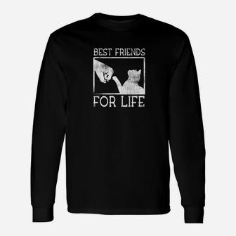 Best Friends For Life Siamese Cat Kitty Pe Long Sleeve T-Shirt - Seseable