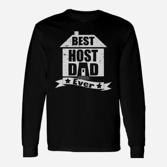 Best Host Dad Ever Father Vintage T-shirt Black Youth B0738n7733 1 Long Sleeve T-Shirt - Seseable